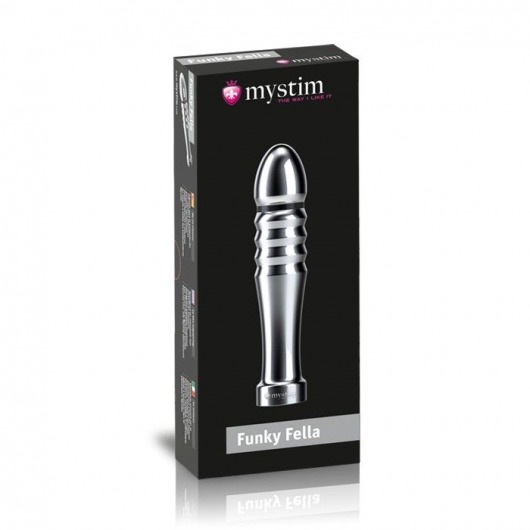 Ребристый фаллоимитатор для электростимуляции Funky Fella Rill Dildo - 13 см. - MyStim - купить с доставкой в Нижнекамске