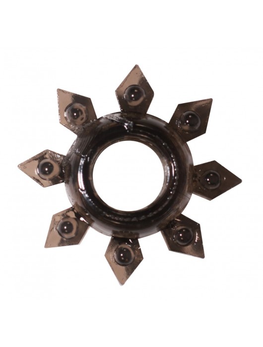 Чёрное эрекционное кольцо Rings Gear - Lola Games - в Нижнекамске купить с доставкой