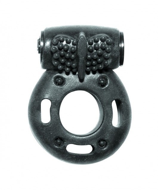 Черное эрекционное кольцо с вибрацией Rings Axle-pin - Lola Games - в Нижнекамске купить с доставкой