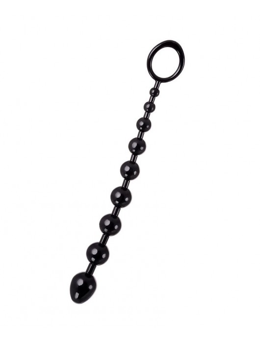 Черная анальная цепочка A-toys - 28,3 см. - A-toys