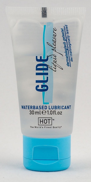 Интимная смазка на водной основе Glide - 30 мл. - HOT - купить с доставкой в Нижнекамске