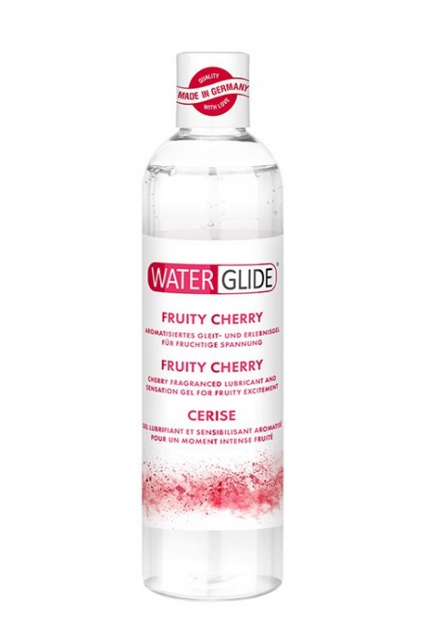 Лубрикант на водной основе с ароматом вишни FRUITY CHERRY - 300 мл. - Waterglide - купить с доставкой в Нижнекамске