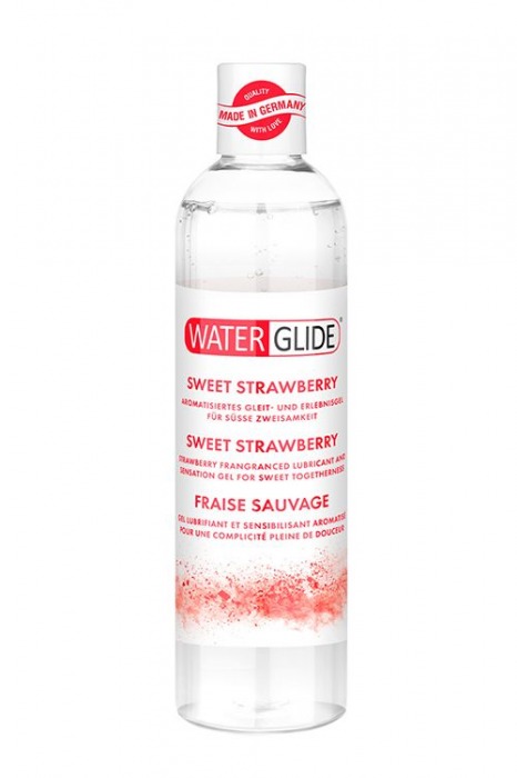 Лубрикант на водной основе с ароматом клубники SWEET STRAWBERRY - 300 мл. - Waterglide - купить с доставкой в Нижнекамске