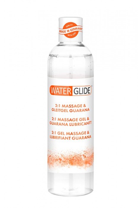 Гель-смазка 2-в-1 MASSAGE   LUBRICANT GUARANA - 300 мл. - Waterglide - купить с доставкой в Нижнекамске