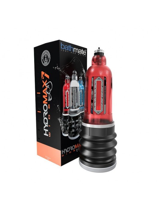 Красная гидропомпа HydroMAX7 Wide Boy - Bathmate - в Нижнекамске купить с доставкой