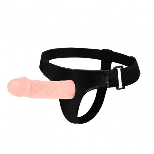 Телесный фаллоимитатор на трусиках Jessica Strap-On - 15,5 см. - Baile - купить с доставкой в Нижнекамске