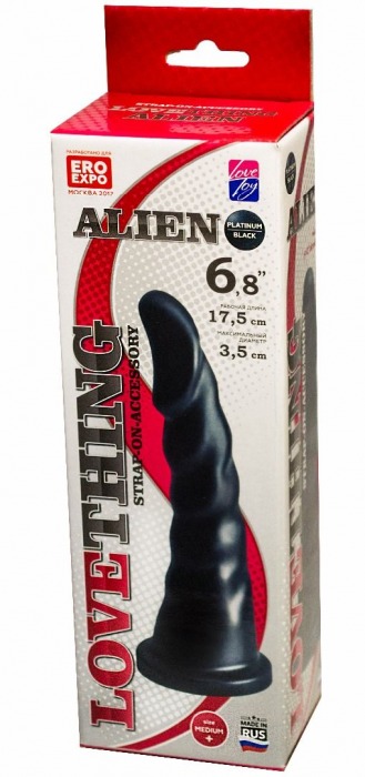 Насадка для трусиков харнесс Alien - 17,5 см. - LOVETOY (А-Полимер) - купить с доставкой в Нижнекамске