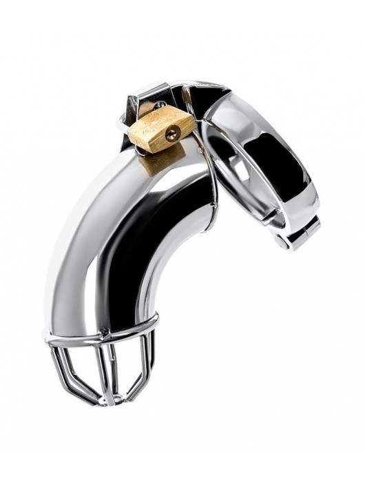 Серебристый мужской пояс верности TOYFA Metal - ToyFa - купить с доставкой в Нижнекамске