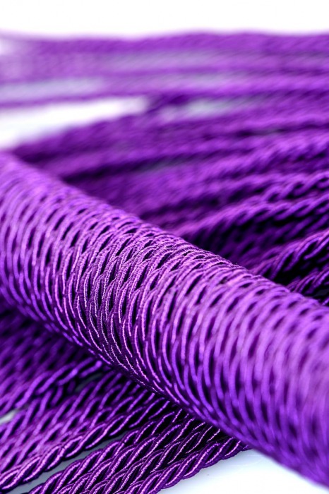 Сиреневый флоггер из веревки Theatre - 48,5 см. - ToyFa - купить с доставкой в Нижнекамске