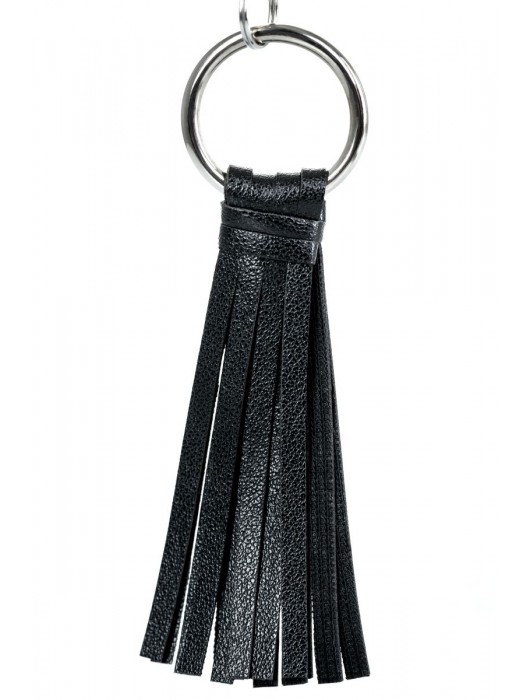 Черно-серебристые зажимы для сосков Theatre с кисточками - ToyFa - купить с доставкой в Нижнекамске