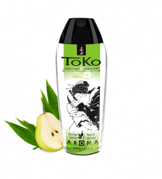 Интимный гель TOKO Pear   Exotic Green Tea с ароматом груши и зеленого чая - 165 мл. - Shunga - купить с доставкой в Нижнекамске