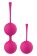 Набор розовых вагинальных шариков PLEASURE BALLS   EGGS DUO BALL SET - Dream Toys