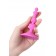 Розовая силиконовая анальная пробка Loverty - 8 см. - ToyFa