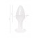 Белая акриловая анальная втулка - 8 см. - Toyfa Basic в Нижнекамске Белая акриловая анальная втулка - 8 см. - Toyfa Basic