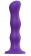 Фиолетовая насадка Strap-On-Me Dildo Geisha Balls size M - Strap-on-me - купить с доставкой в Нижнекамске