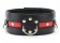 Черно-красный ошейник на пряжке - БДСМ Арсенал - купить с доставкой в Нижнекамске