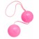 Розовые вагинальные шарики BI-BALLS - Toyfa Basic в Нижнекамске Розовые вагинальные шарики BI-BALLS - Toyfa Basic